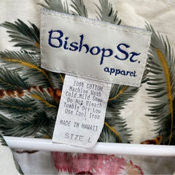 VINTAGE BISHOP ST HAWAIIAN PRINT SHIRT‎ - Picture 5 of 5
